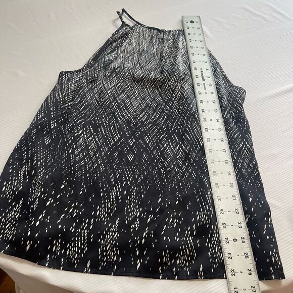 JOIE Dowana Print Black White Silk Tank Top Size Large - Picture 6 of 6
